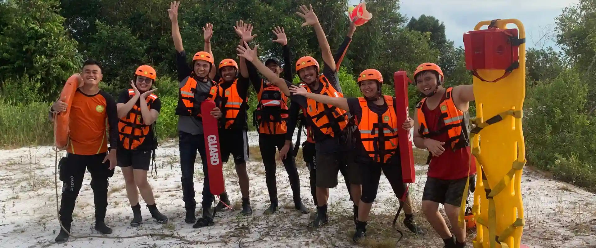 Water safety training for crew